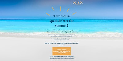 Imagem principal do evento Let's Learn  Spanish over the Summer!: "Explorando  Español"