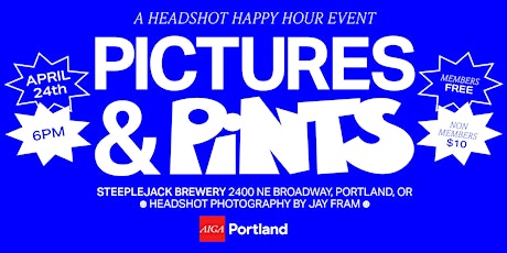 Image principale de Pictures and Pints: A Headshot Happy Hour Event