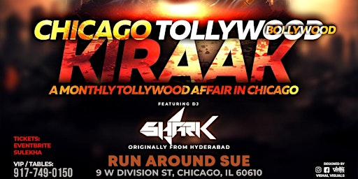 Imagem principal do evento CHICAGO TOLLYWOOD BOLLYWOOD KIRAAK NIGHT PARTY @RUNAROUND SUE NIGHTCLUB