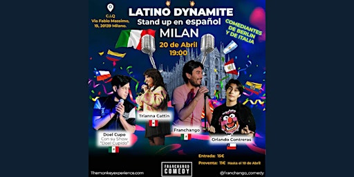 Imagem principal de Latino Dynamite  Milan-  Standup en ESPAÑOL