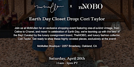 McMullen X TheNOBO  Earth Day Closet Drop!
