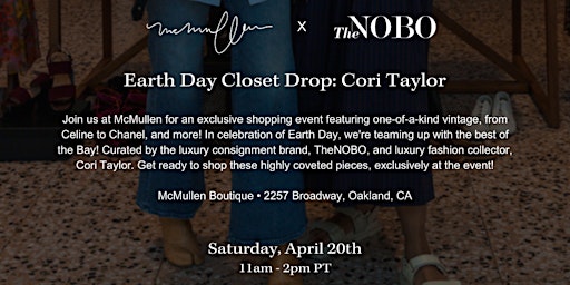 Primaire afbeelding van McMullen X TheNOBO  Earth Day Closet Drop!