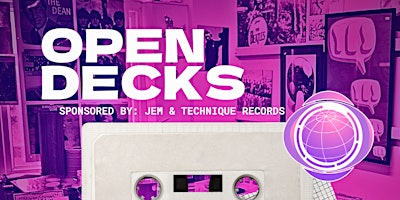 Imagen principal de Open Decks w/ Jem