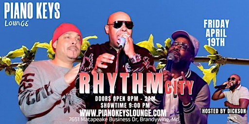 Imagem principal do evento RHYTHM CITY LIVE @ Piano Keys Lounge April. 19th