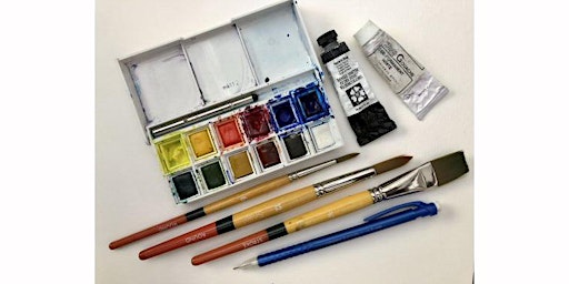 Primaire afbeelding van BEGINNING WATERCOLOR - BASICS-PART I. Thursday 2:30 5:00pm, JULY 18TH
