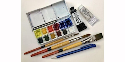 Primaire afbeelding van BEGINNING WATERCOLOR - BASICS-PART II. Thursday 6-8:30pm, MAY 30TH