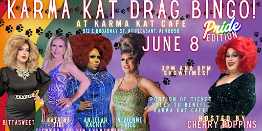 Imagem principal de 6PM - Karma Kat Drag Bingo: Pride Edition!