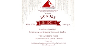 Immagine principale di River Parishes Alumnae Chapter of Delta Sigma Theta Inc Honors Brunch 