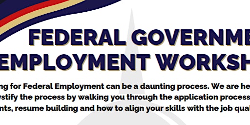 MCCS CAMP KINSER- Federal Government Employment Workshop primary image