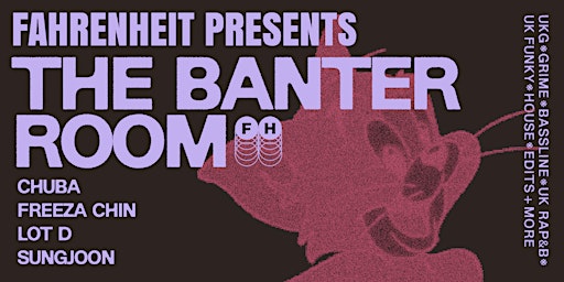 The Banter Room by FAHRENHEITº @ Bar St Lo primary image