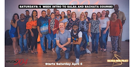 SATURDAY Four-Week Salsa and Bachata Course primary image