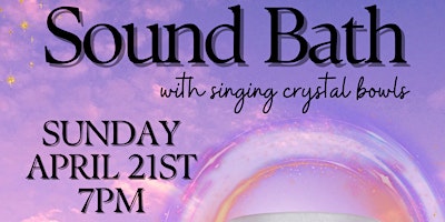 Image principale de Sound Bath with Singing Crystal Bowls