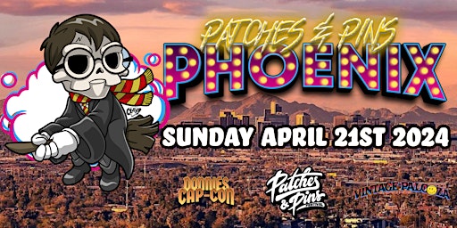 Imagem principal de Patches & Pins Expo Phoenix Feat: Cap Con & Vintagepalooza