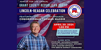 Primaire afbeelding van Annual Grant County Republican Party Lincoln-Reagan Celebration