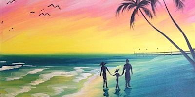 Family Beach Stroll - Paint and Sip by Classpop!™ primary image