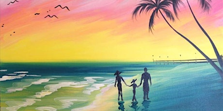 Family Beach Stroll - Paint and Sip by Classpop!™