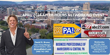 Imagen principal de APRIL 2024 AfterHours Networking Event and Digital Marketing Overview