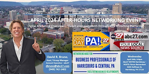 Immagine principale di APRIL 2024 AfterHours Networking Event and Digital Marketing Overview 