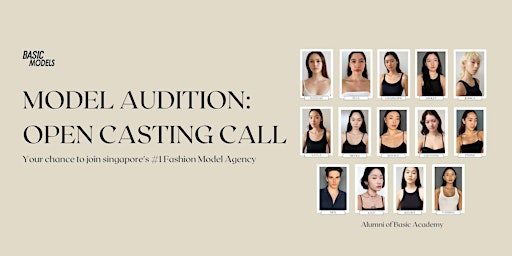 Imagem principal do evento Model Audition: Open Casting Call in Singapore