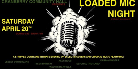 Loaded Mic Night - Cran Hall "Spotlight On Community"