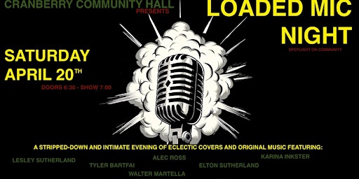 Hauptbild für Loaded Mic Night - Cran Hall "Spotlight On Community"