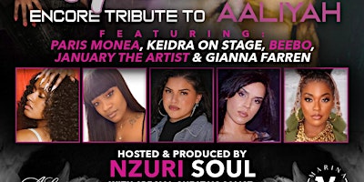 Imagen principal de BACK & FORTH Tribute to AALIYAH hosted by NZURI SOUL