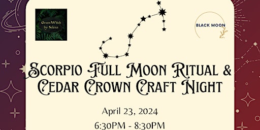 Imagem principal do evento Scorpio Full Moon Ritual & Craft Night