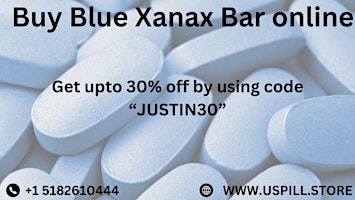 Buy Blue Xanax Bar online with quick processing at 30% off primary image