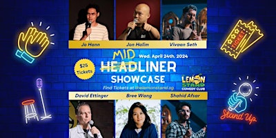 Imagem principal de The Midliners | Wednesday April 24th @ The Lemon Stand Comedy Club
