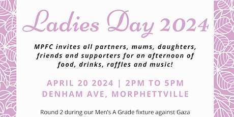 Morphettville Park Football Club Ladies Day 2024