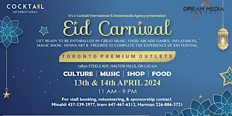 Primaire afbeelding van Eid Carnival 2024 - Toronto Premium Outlets