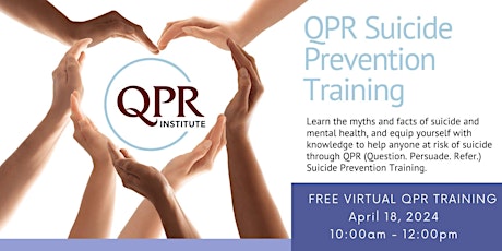 QPR Suicide Awareness and Prevention Training (Virtual)