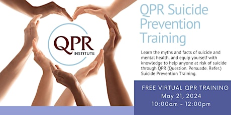 QPR Suicide Awareness and Prevention Training (Virtual)