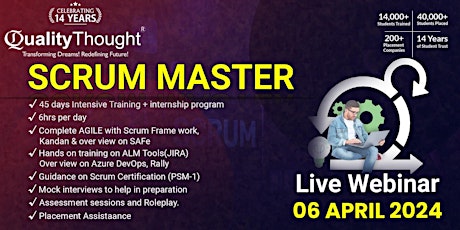 Scrum Master Live Webinar primary image
