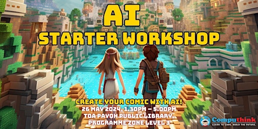 Imagem principal do evento AI Starter Kit Workshop – Create your own comic with AI