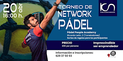 Imagem principal do evento Torneo de Network Pádel - 20 de abril