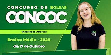 Imagem principal do evento CONCOC  ENSINO MÉDIO 2020 - CONC. DE BOLSA E AULÃO 1º, 2º E TERCEIRÃO