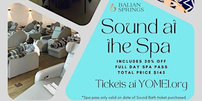 Imagem principal do evento Sound at the Spa (Sound Bath @ Balian Spring)