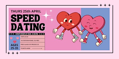 Primaire afbeelding van GX Speed Dating Night | Ages 25-35  (Tickets for Men)