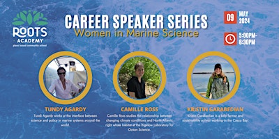 Immagine principale di Roots Career Speaker Series: Women In Marine Science 