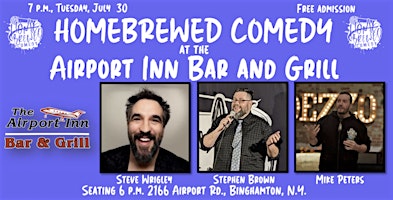 Imagem principal do evento Homebrewed Comedy at the Airport Bar and Grill