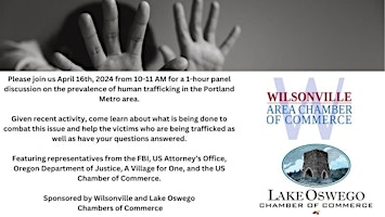 The Prevalance of Human Trafficking - Event on April 16th primary image