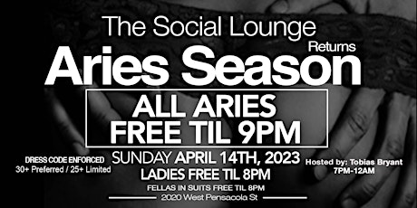 The Social Lounge Returns / w "Sex In The City" Aries Season