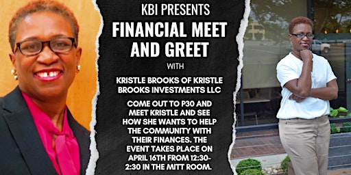 Hauptbild für Financial  meet and greet with Kristle Brooks