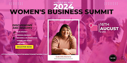 Imagen principal de NGN Women's Business Summit: Turning Dreams into Reality