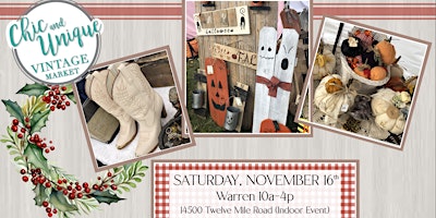Imagem principal do evento Warren - Holiday Vintage & Handmade Market by Chic & Unique