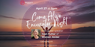 Imagem principal do evento Encounter Night with Presence Revival Center - Guest Speaker Joan Hutter!