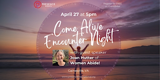 Imagem principal do evento Encounter Night with Presence Revival Center - Guest Speaker Joan Hutter!