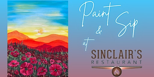 Imagem principal do evento Spring Paint & Sip at Sinclair’s!