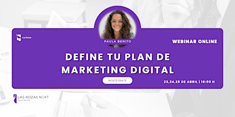 Imagem principal do evento Webinar emprende: Define tu plan de Marketing Digital (1)